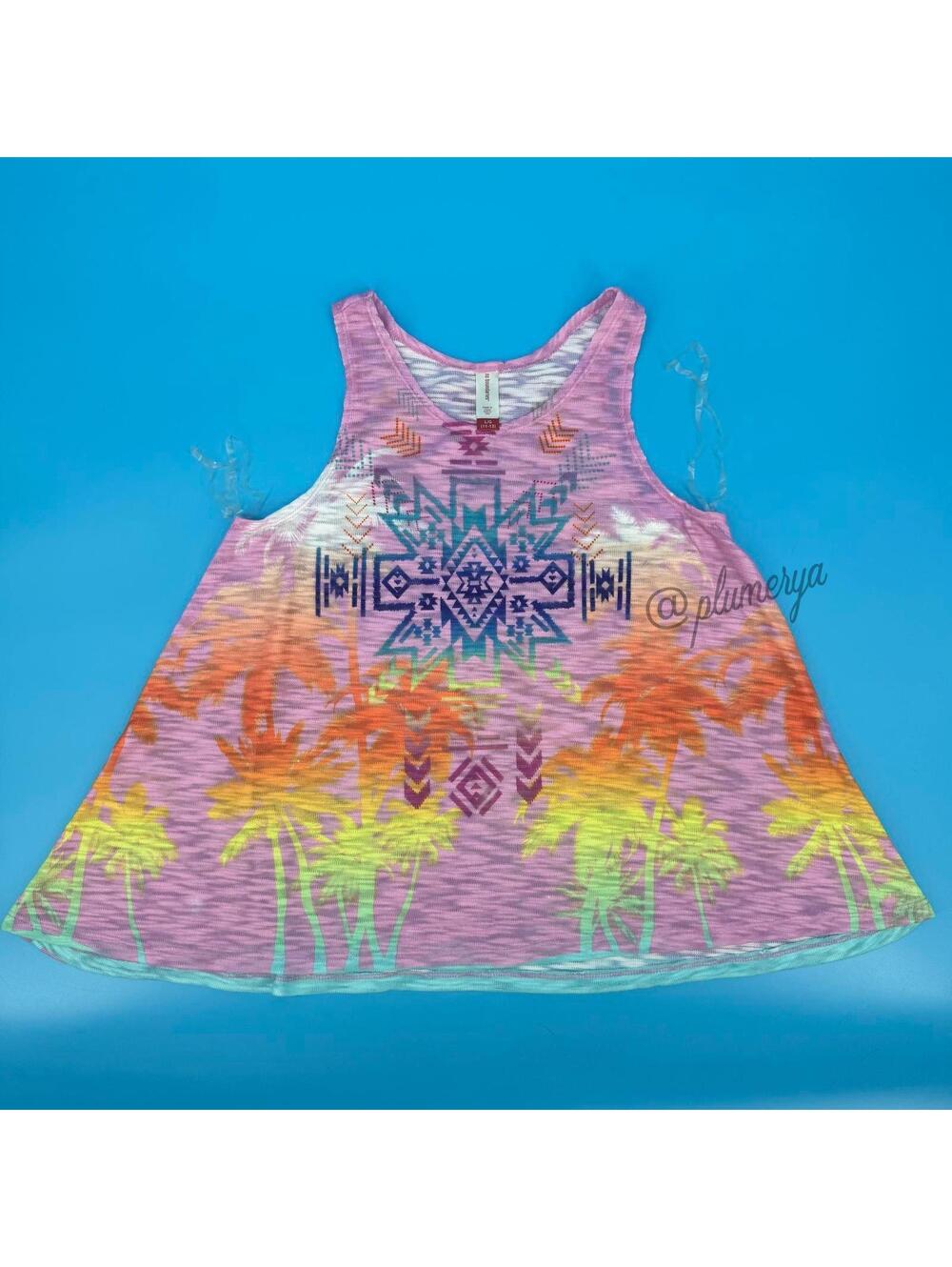 No Boundaries Y2K Vintage Summer Casual Juniors Women's Tank Top Size L NWOT